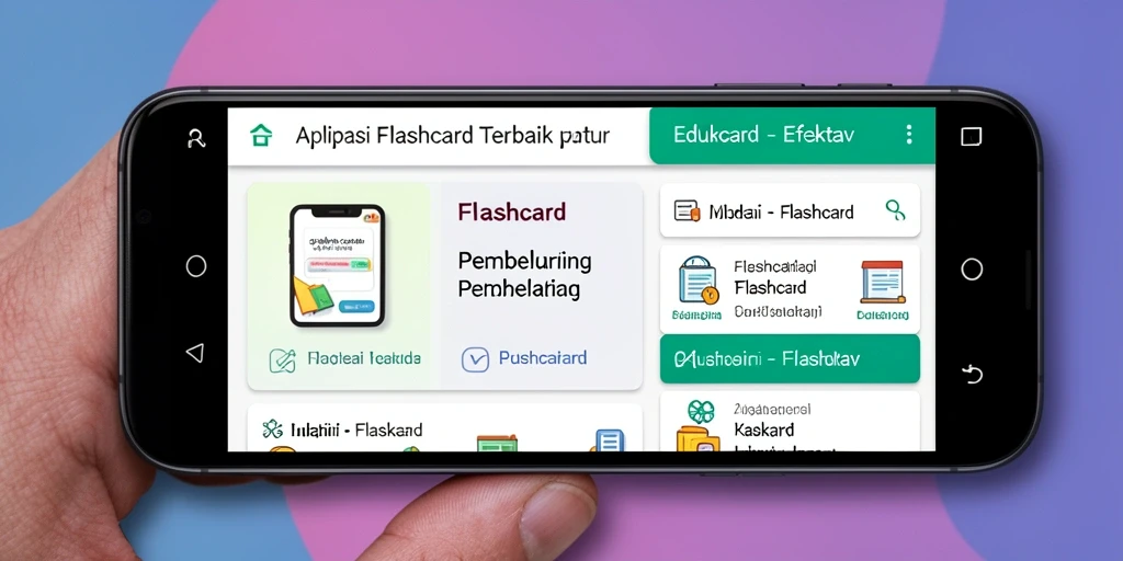 Screenshot aplikasi 3446 menampilkan antarmuka belajar yang interaktif.