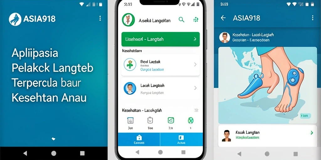 Tampilan antarmuka utama aplikasi Lacak Langkah ASIA918.