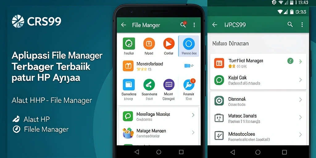 Tampilan antarmuka CRS99 yang sederhana dan fungsional untuk File Manager.