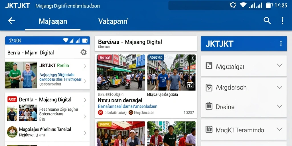 Tampilan antarmuka JKTJKT yang menarik dan mudah digunakan.