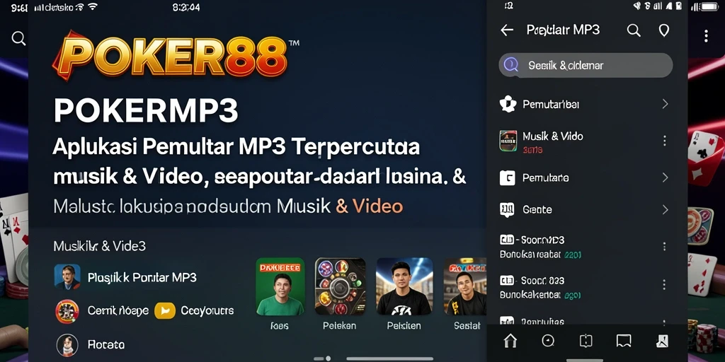 Antarmuka intuitif POKER88 yang memudahkan pemutaran musik.