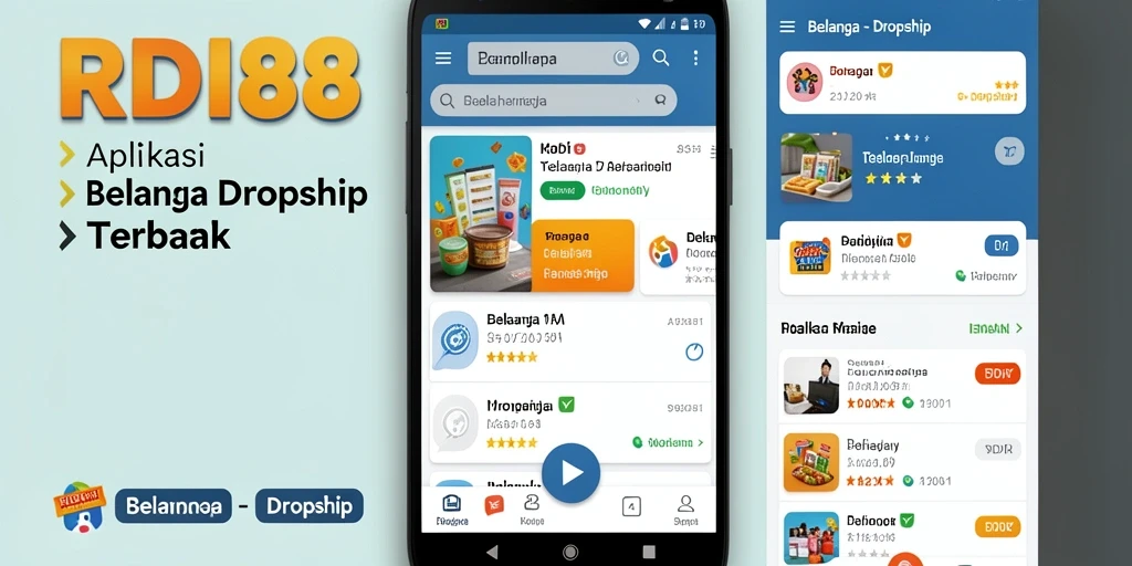 Screenshot antarmuka aplikasi RDI88 yang menampilkan fungsi Dropship.