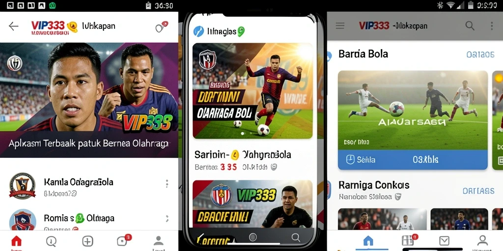 Tampilan antarmuka VIP333 dengan berita olahraga bola terbaru.